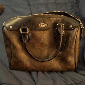 Coach Signature Brown Satchel